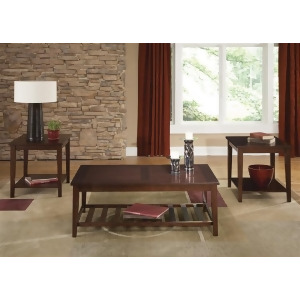 Liberty Furniture Missoula 3 Piece Occassional Tables in Spiced Rum Finish - All