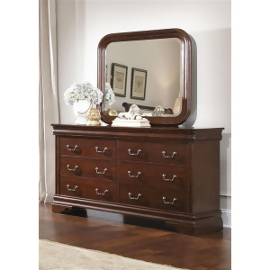 Liberty Furniture Carriage Court Dresser Mirror in Mahogany Stain Finish - All