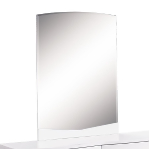 Global Usa Aurora Beveled Mirror in White - All