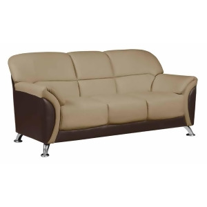 Global U9103-capp/choc-s Sofa in Cappucino Chocolate - All