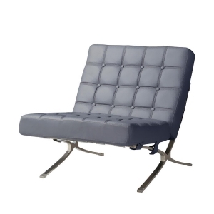 Global U6293-dg-ch Chair in Dark Grey Leather - All