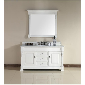 James Martin Brookfield 60 Single Vanity And Mirror Set In Cottage White - All