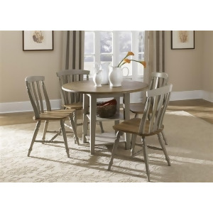 Liberty Furniture Al Fresco Opt 3 Piece Drop Leaf Table Set in Driftwood Taupe - All