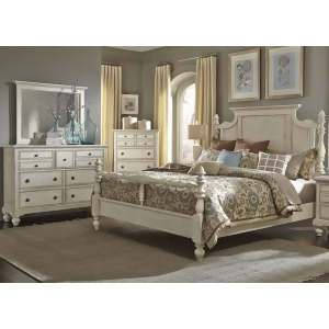 Liberty Furniture High Country 3 Piece Poster Bedroom Set in White - All