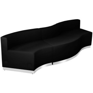 Flash Furniture Zb-803-720-set-bk-gg Hercules Alon Series Black Leather Receptio - All