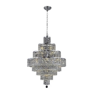 Lighting By Pecaso Chantal Collection Hanging Fixture D26in H35in Lt 22 Chrome F - All