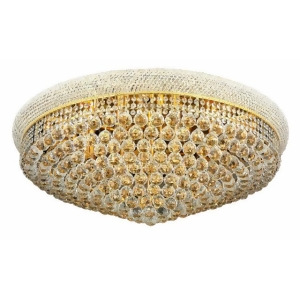 Lighting By Pecaso Adele Collection Flush Mount D36in H14in Lt 20 Gold Finish - All