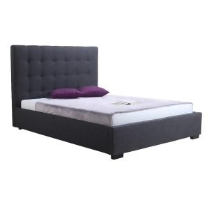 Moe's Belle Fabric Storage Bed In Charcoal - All