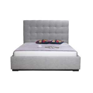 Moe's Belle Fabric Storage Bed In Light Grey - All