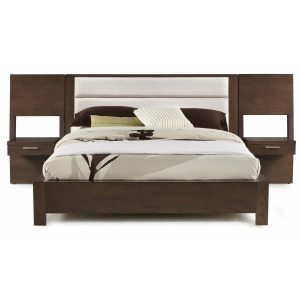 Casana Hudson Upholstered Platform Bed With Panel Nightstands - All