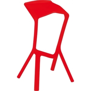 Mod Made Aspect Bar Stool In Red Set of 2 - All