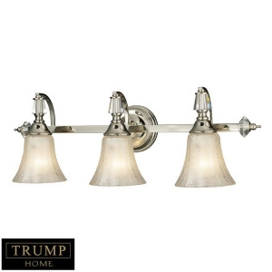 Elk Lighting 11201/3 Lincoln Square 3-Light Bath Bar in Polished Nickel w/ Clear - All