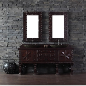 James Martin Balmoral 72 Double Vanity And Mirror Set In Antique Walnut - All