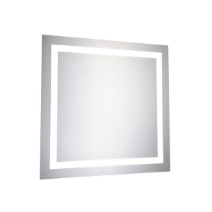 Elegant Lighting Nova Led Electric Mirror Square W28 H28 Dimmable 5000K - All