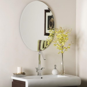 Decor Wonderland Odelia Oval Bevel Frameless Wall Mirror - All
