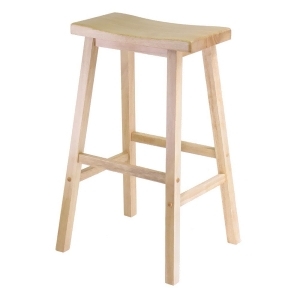 Winsome Wood Saddle Seat 29 Inch Stool Single in Beech - All