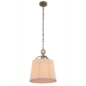 Elegant Lighting Cara Pendant Lamp D 15 H 20 Lt 1 Vintage Nickel Finish - All