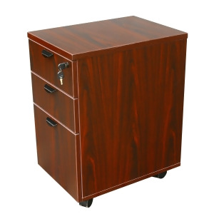 Boss Chairs Boss Mobile Pedestal Box/File in Honey Mahogany - All