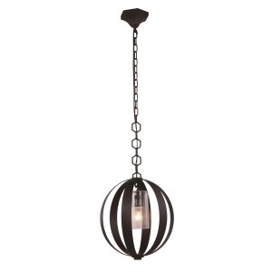 Elegant Lighting Serenity Pendant Lamp D 15 H 17 Lt 1 Vintage Bronze Finish - All