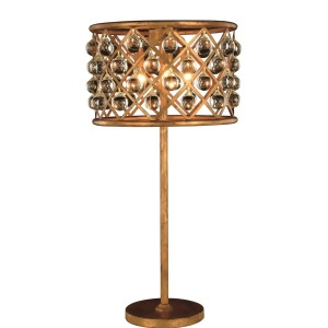 Elegant Lighting Madison Table Lamp D 15.5 H 32 Lt 3 Golden Iron Finish Royal - All