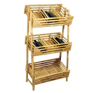 Bamboo Wine Tray Rack Or Knick Knack Rack - All