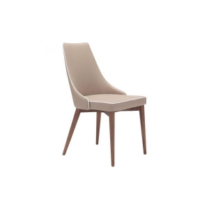 Zuo Moor Dining Chair Beige Set of 2 - All