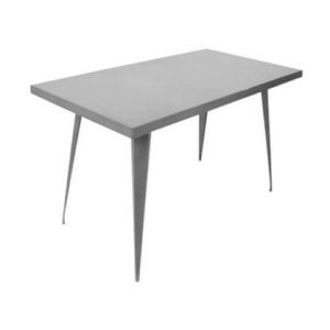 Lumisource Austin Dining Table 59 X 32 In Matte Grey - All