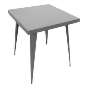 Lumisource Austin Dining Table 32 X 32 In Matte Grey - All