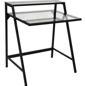 Lumisource 2-Tier Desk In Black And Clear - All