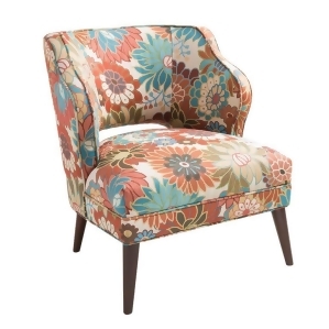 Madison Park Cody Armless Floral Mod Chair - All