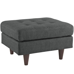 Modway Empress Upholstered Ottoman In Gray - All