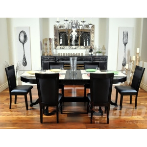 Bbo Poker The Elite 7 Piece Poker Table Set w/ Dining Top and 6 Dining Chairs - All