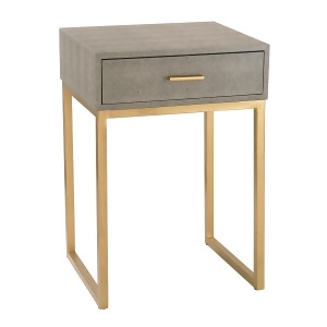 Sterling Industries Shagreen Side Table In Grey - All