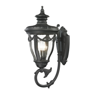 Elk Lighting Anise Collection 1 Light Outdoor Sconce In Textured Matte Black 4 - All