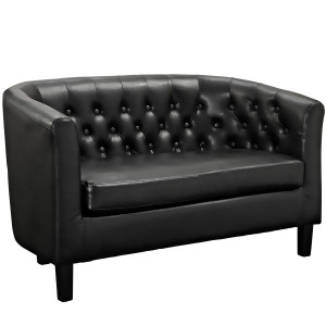 Modway Prospect Two-Seater Loveseat in Black - All