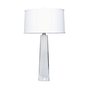 Lamp Works Crystal Faceted Column Table Lamp - All