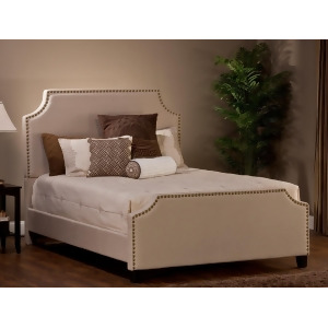 Hillsdale Dekland Upholstered Bed in Linen Stone - All