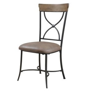 Hillsdale Charleston X-Back Dining Chair Set of 2 in Desert Tan - All