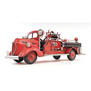 Old Modern Handicraft 1938 Red Fire Engine Ford - All