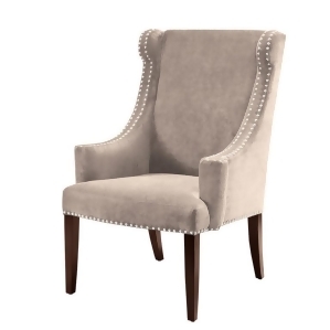 Madison Park Marcel High Back Wing Chair In Taupe - All