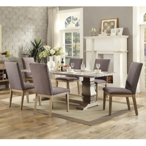 Homelegance Anna Claire 7 Piece Dining Room Set w/Side Chairs in Driftwood - All