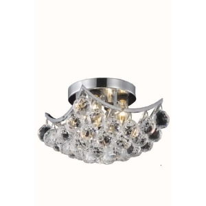 Lighting By Pecaso Taillefer Collection Flush Mount L10in W10in H8in Lt 4 Chrome - All
