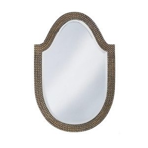 Howard Elliott 2125 Lancelot Silver Leaf Mirror w/ Pearl Iridescent Sheen - All
