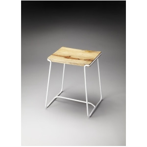 Butler Butler Loft Parrish Stool In Wood And Metal In White - All