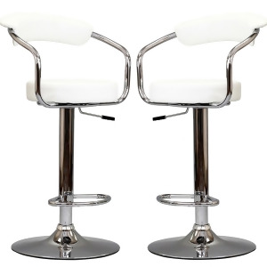 Modway Diner Barstools Set of 2 in White - All