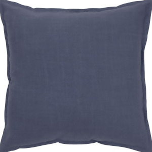 Rizzy Home Pillow Cover With Hidden Zipper In Navy And Navy Set of 2 - All