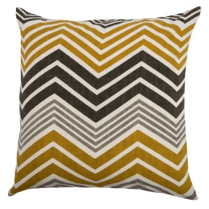 Rizzy Home Pillow Cover With Hidden Zipper In Black And Gold Set of 2 - All