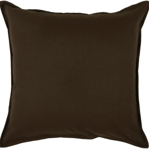 Rizzy Home Pillow Cover With Hidden Zipper In Brown And Brown Set of 2 - All