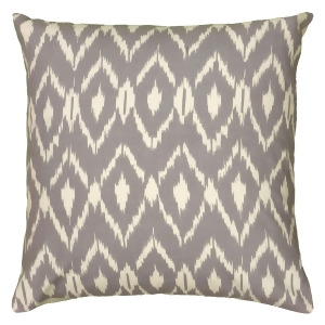Rizzy Home Pillow Cover With Hidden Zipper In Gray And Cream Set of 2 - All