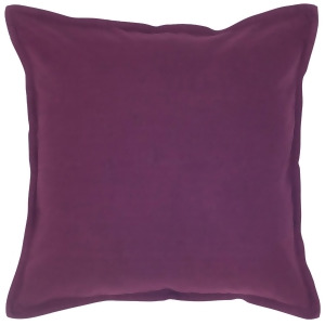 Rizzy Home Pillow Cover With Hidden Zipper In Purple And Purple Set of 2 - All